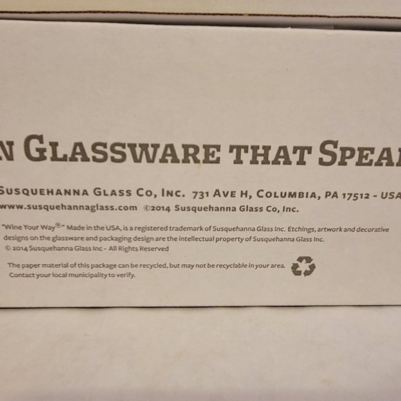 "Trust Me, ..." Wine Collection Set Of 4 Stemless Wine Glasses - NIB - Picture 7 of 8